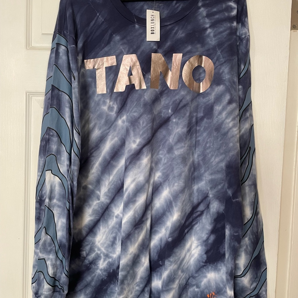 Disney Star Wars Ahsoka Tano Long Sleeve Tee - Blue and Silver